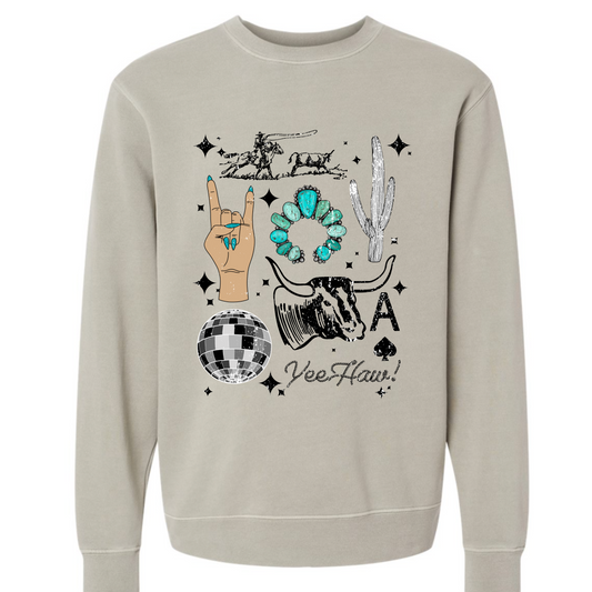 WESTERN COLLAGE SWEATSHIRT