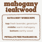 MAHOGANY TEAKWOOD JUMBO WAX MELT