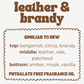 LEATHER & BRANDY JUMBO WAX MELT
