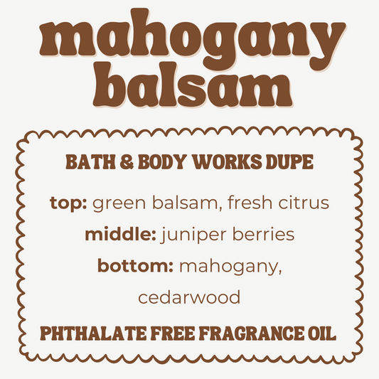 MAHOGANY BALSAM JUMBO WAX MELT