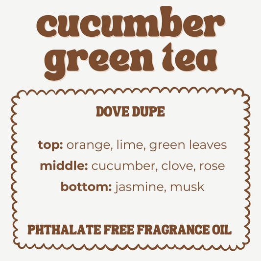 CUCUMBER & GREEN TEA JUMBO WAX MELT