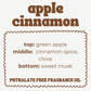 APPLE CINNAMON JUMBO WAX MELT