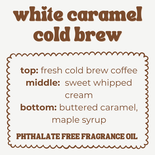 WHITE CARAMEL COLD BREW JUMBO WAX MELT
