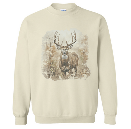 VINTAGE DEER SWEATSHIRT (READ DESCRIPTION)